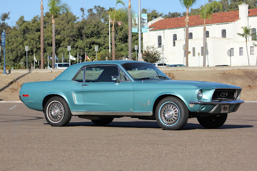 Golf Road Trip in a Muscle Car
